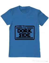Tricou ADLER barbat Dork side Albastru azuriu