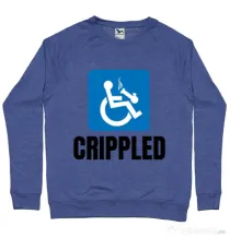 Bluza ADLER barbat Crippled Albastru melanj