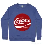 Bluza ADLER barbat Enjoy cocaine Albastru melanj