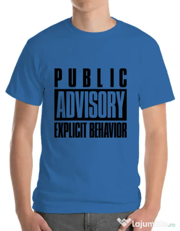 Tricou ADLER barbat Explicit behavior Albastru azuriu