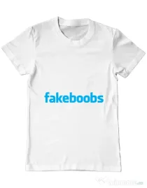 Tricou ADLER barbat Fakeboobs Alb