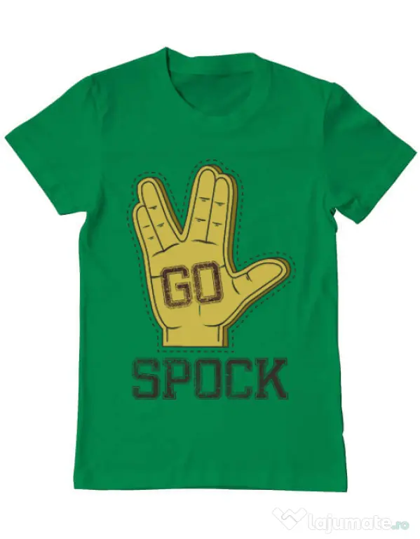 Tricou ADLER barbat Go spock Verde mediu
