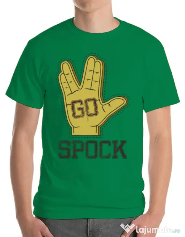 Tricou ADLER barbat Go spock Verde mediu