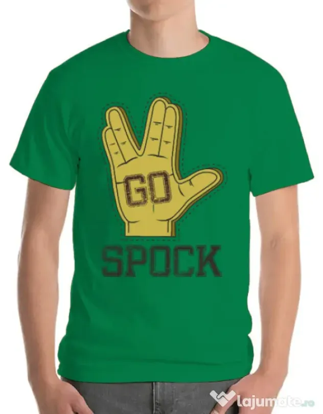 Tricou ADLER barbat Go spock Verde mediu