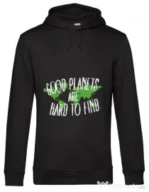 Hoodie barbat cu gluga Good planets Negru