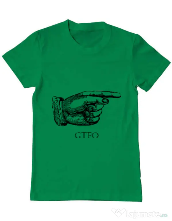 Tricou ADLER barbat GTFO Verde mediu