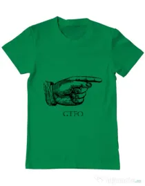 Tricou ADLER barbat GTFO Verde mediu