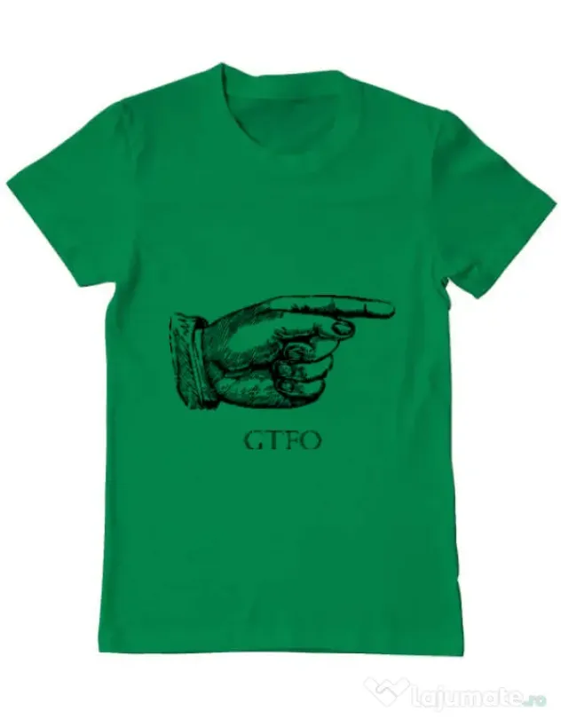 Tricou ADLER barbat GTFO Verde mediu