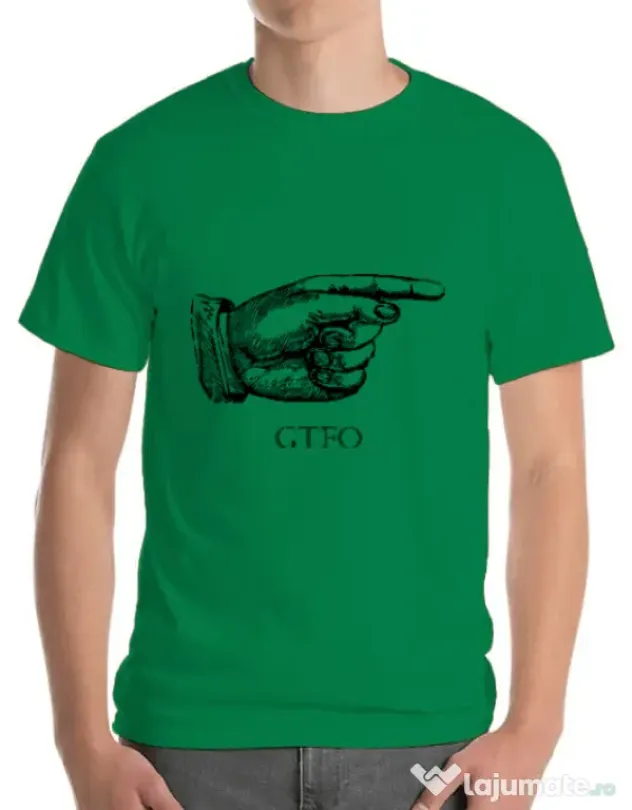 Tricou ADLER barbat GTFO Verde mediu