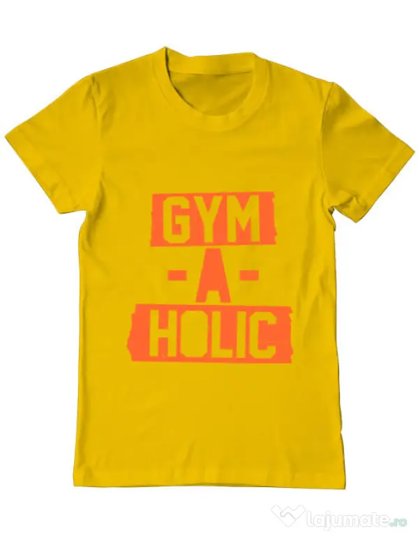 Tricou ADLER barbat Gymaholic Galben