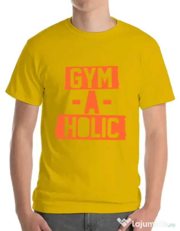 Tricou ADLER barbat Gymaholic Galben