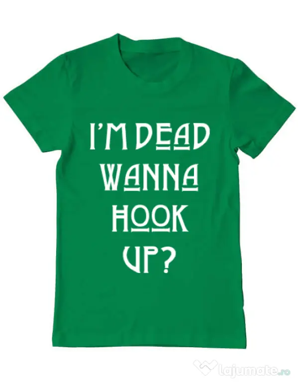 Tricou ADLER barbat Wanna hook up Verde mediu