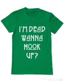 Tricou ADLER barbat Wanna hook up Verde mediu