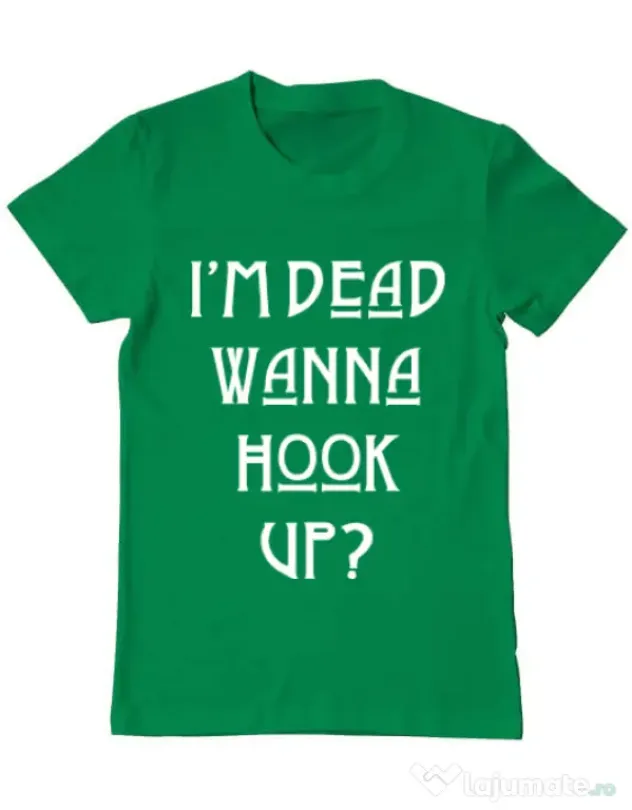 Tricou ADLER barbat Wanna hook up Verde mediu
