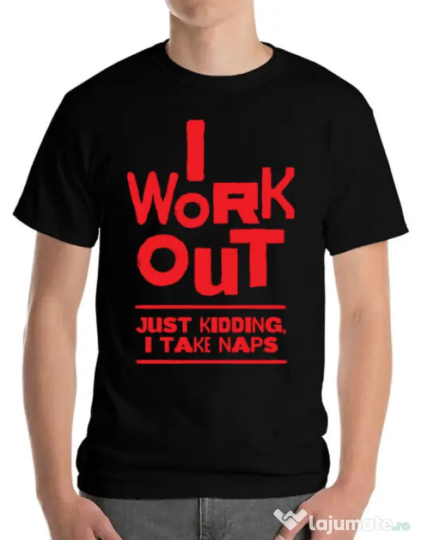 Tricou ADLER barbat I work out Negru
