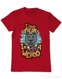 Tricou ADLER barbat I am a freak Rosu
