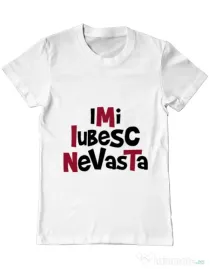 Tricou ADLER barbat Imi iubesc nevasta Alb