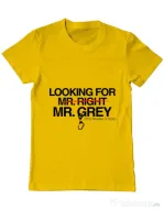 Tricou ADLER barbat Looking for Mr Grey Galben