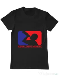 Tricou ADLER barbat Major league Negru
