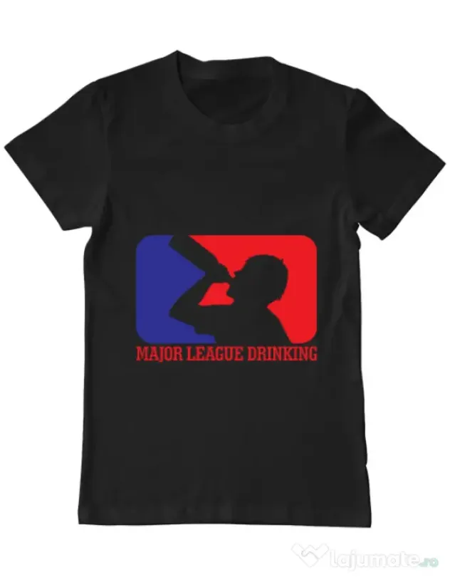 Tricou ADLER barbat Major league Negru
