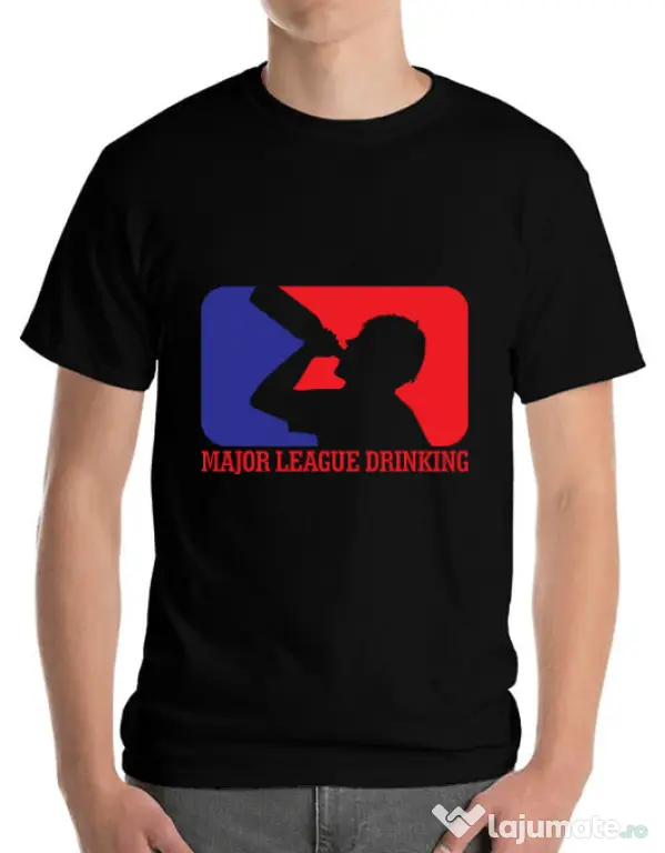 Tricou ADLER barbat Major league Negru