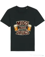 Tricou STANLEY STELLA barbat Mugs not drugs Negru