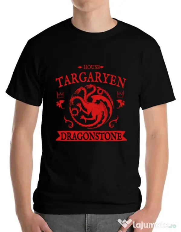 Tricou ADLER barbat House Targaryen Negru