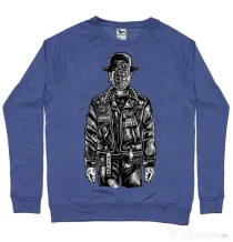 Bluza ADLER barbat The son of grenade Albastru melanj