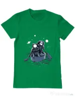 Tricou ADLER barbat Across the galaxy Verde mediu