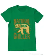 Tricou ADLER barbat Natural born chiller Verde mediu