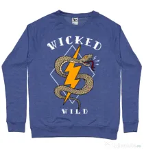 Bluza ADLER barbat Wicked wild Albastru melanj