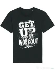 Tricou STANLEY STELLA barbat Get up and go workout Negru