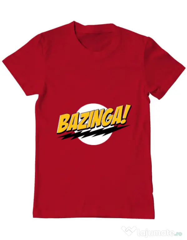 Tricou ADLER barbat Bazinga Rosu