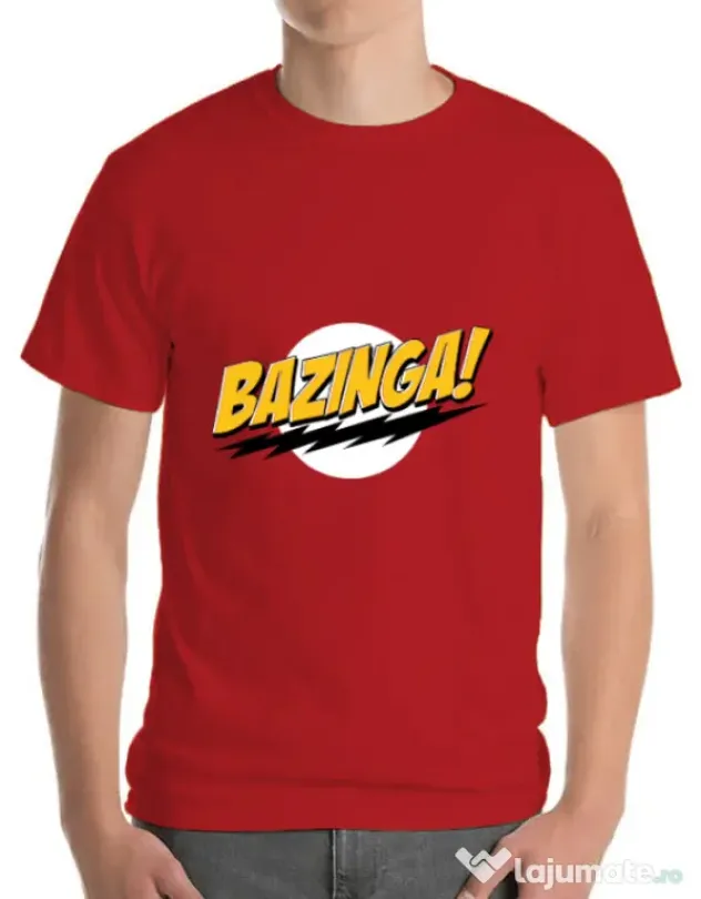 Tricou ADLER barbat Bazinga Rosu