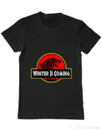 Tricou ADLER barbat Jurassic winter Negru