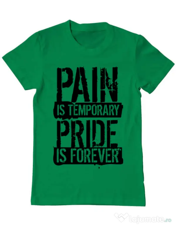 Tricou ADLER barbat Pain and pride Verde mediu