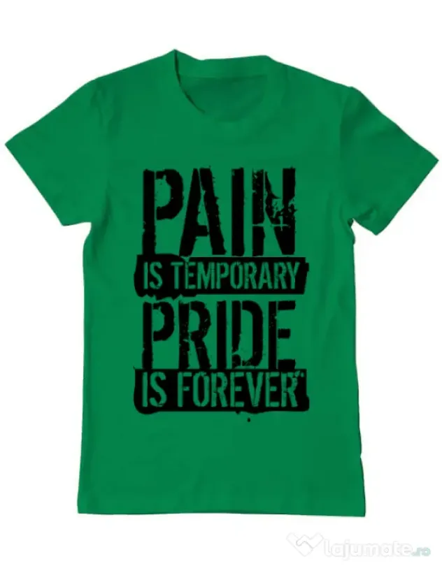 Tricou ADLER barbat Pain and pride Verde mediu