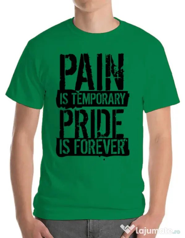 Tricou ADLER barbat Pain and pride Verde mediu