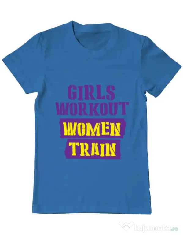 Tricou ADLER barbat Women train Albastru azuriu