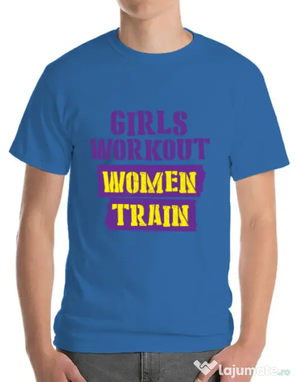 Tricou ADLER barbat Women train Albastru azuriu