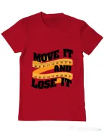 Tricou ADLER barbat Move it and lose it Rosu