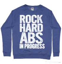 Bluza ADLER barbat Rock hard abs Albastru melanj