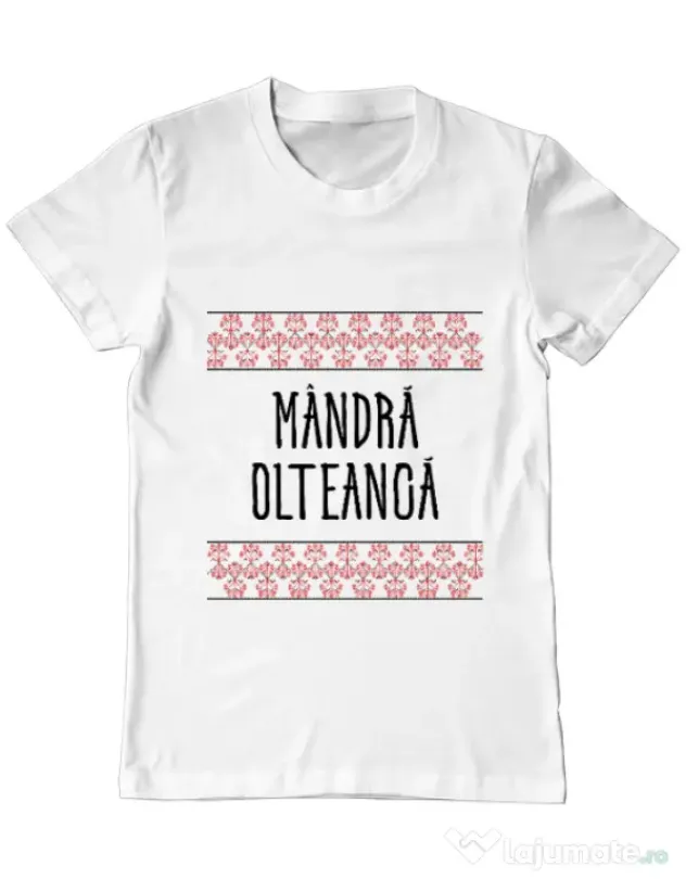 Tricou ADLER barbat Mandra olteanca Alb