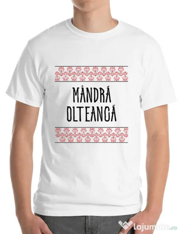 Tricou ADLER barbat Mandra olteanca Alb
