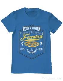 Tricou ADLER barbat Ferentari Albastru azuriu