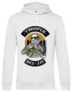 Hoodie barbat cu gluga Trooper Dee Jay Alb