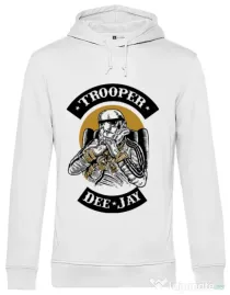 Hoodie barbat cu gluga Trooper Dee Jay Alb