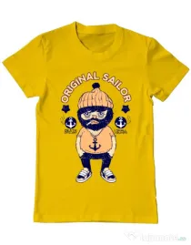 Tricou ADLER barbat Original sailor Galben
