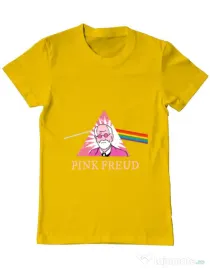 Tricou ADLER barbat Pink Freud Galben
