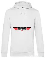 Hoodie barbat cu gluga Top dad Alb